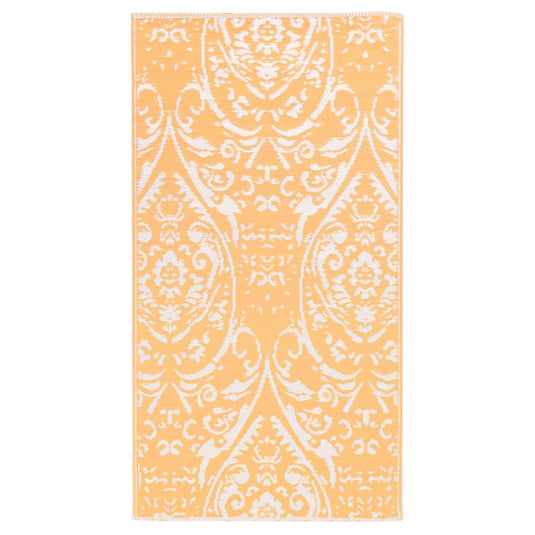 Vidaxl buitenkleed arakil 80x150 cm pp oranje en wit