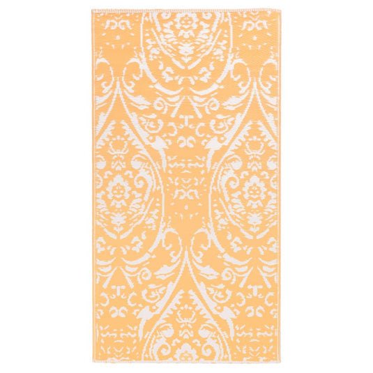 Vidaxl buitenkleed arakil 120x180 cm pp oranje en wit