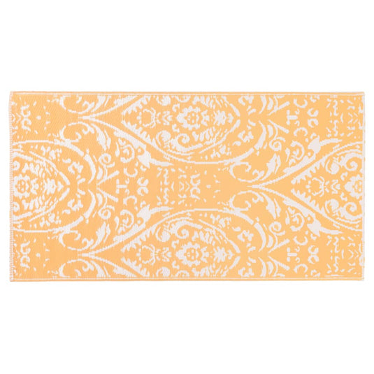 Vidaxl buitenkleed arakil 120x180 cm pp oranje en wit