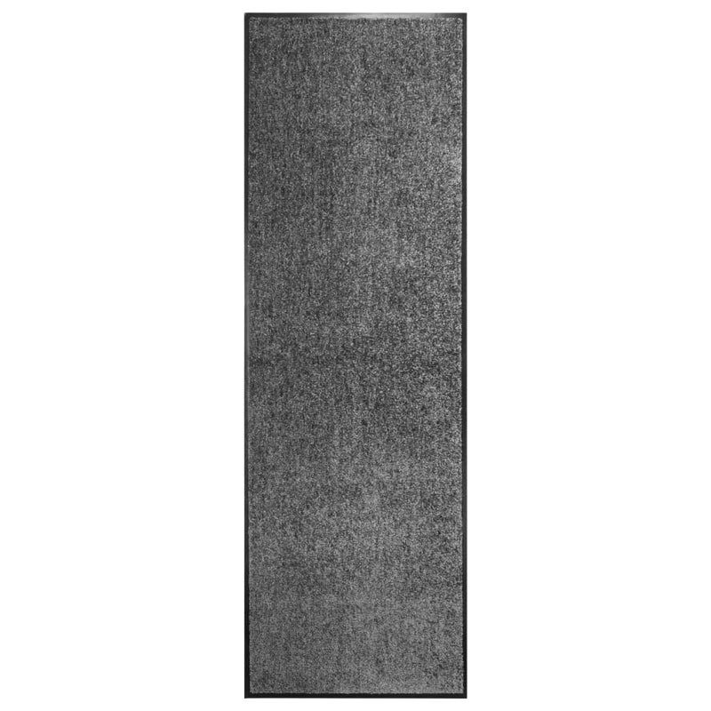 Load image into Gallery viewer, Vidaxl deurmat wasbaar 60x180 cm antraciet
