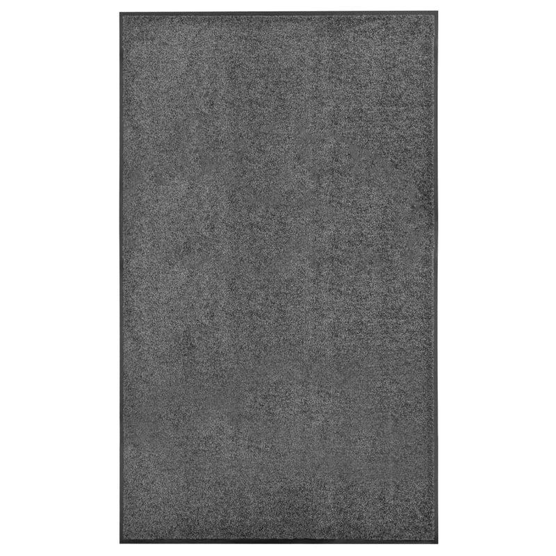 Load image into Gallery viewer, Vidaxl deurmat wasbaar 90x150 cm antraciet
