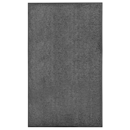 Vidaxl deurmat wasbaar 90x150 cm antraciet