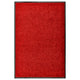 Vidaxl deurmat wasbaar 60x90 cm rood