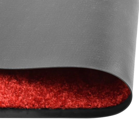 Vidaxl deurmat wasbaar 60x90 cm rood