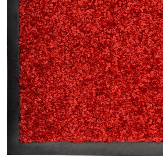 Vidaxl deurmat wasbaar 60x90 cm rood