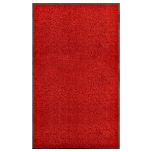 Vidaxl deurmat wasbaar 90x150 cm rood
