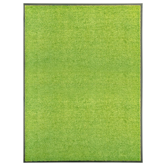 Vidaxl deurmat wasbaar 90x120 cm groen