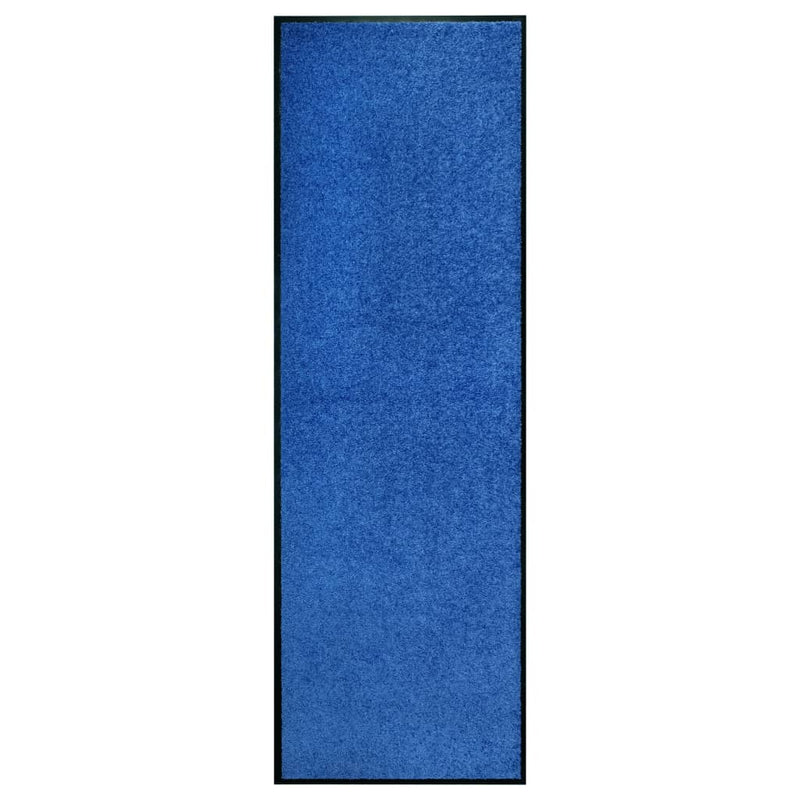 Load image into Gallery viewer, Vidaxl deurmat wasbaar 60x180 cm blauw
