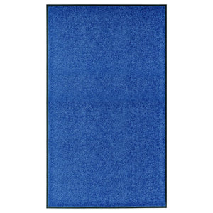 Vidaxl deurmat wasbaar 90x150 cm blauw