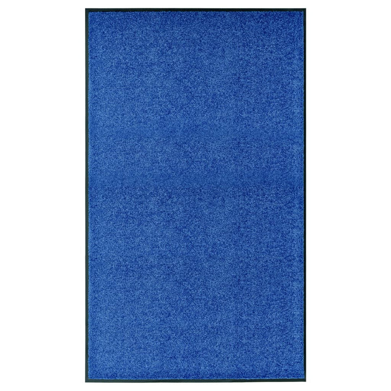 Load image into Gallery viewer, Vidaxl deurmat wasbaar 90x150 cm blauw
