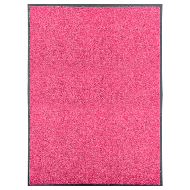 Load image into Gallery viewer, Vidaxl deurmat wasbaar 90x120 cm roze
