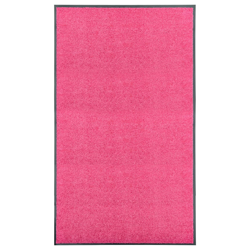 Load image into Gallery viewer, Vidaxl deurmat wasbaar 90x150 cm roze
