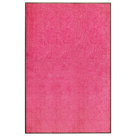 Vidaxl deurmat wasbaar 120x180 cm roze