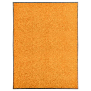 Vidaxl deurmat wasbaar 90x120 cm oranje