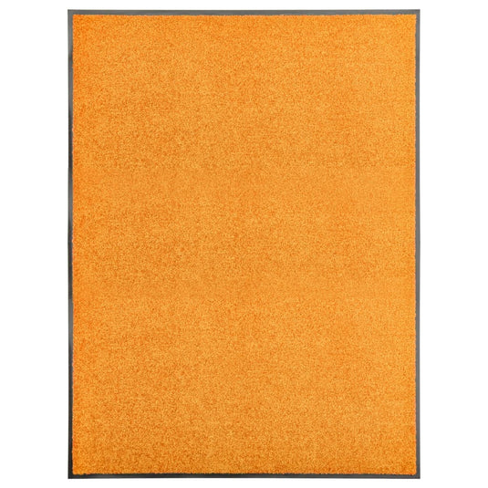 Vidaxl deurmat wasbaar 90x120 cm oranje