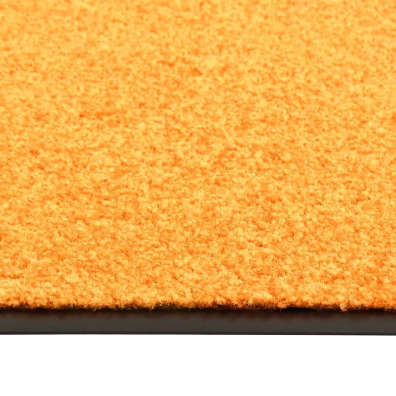 Load image into Gallery viewer, Vidaxl deurmat wasbaar 90x120 cm oranje
