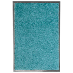Vidaxl deurmat wasbaar 40x60 cm cyaan