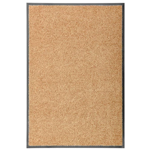 Vidaxl deurmat wasbaar 60x90 cm crème