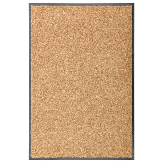 Vidaxl deurmat wasbaar 60x90 cm crème