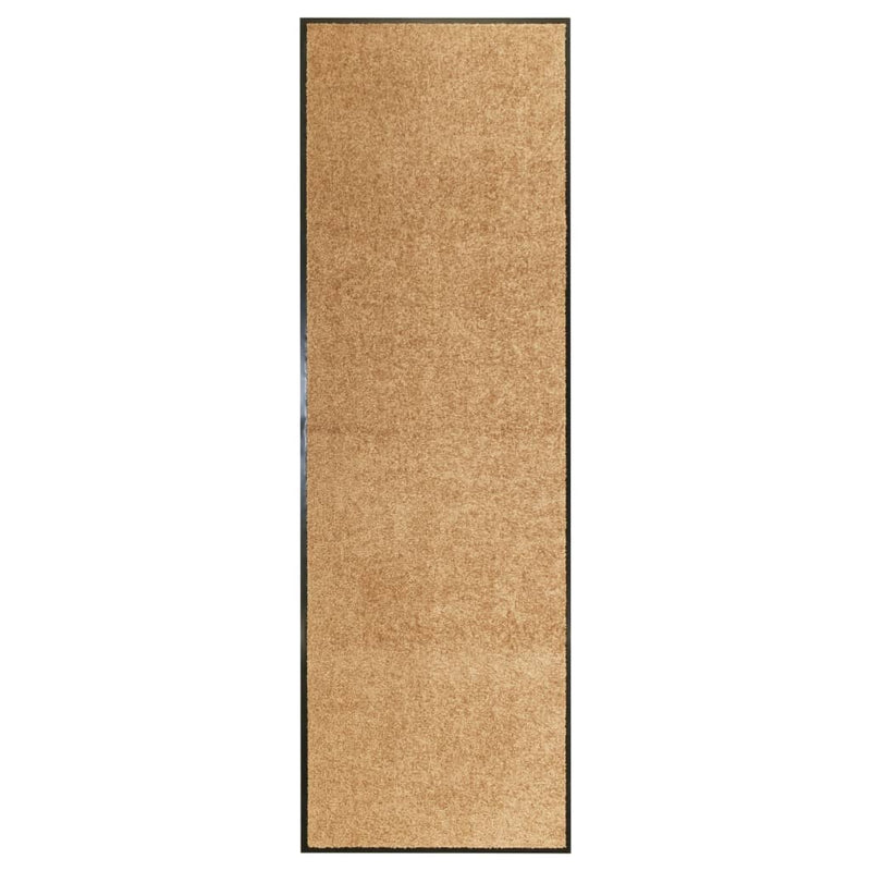 Load image into Gallery viewer, Vidaxl deurmat wasbaar 60x180 cm crème

