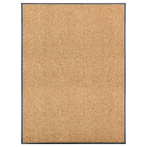 Vidaxl deurmat wasbaar 90x120 cm crème