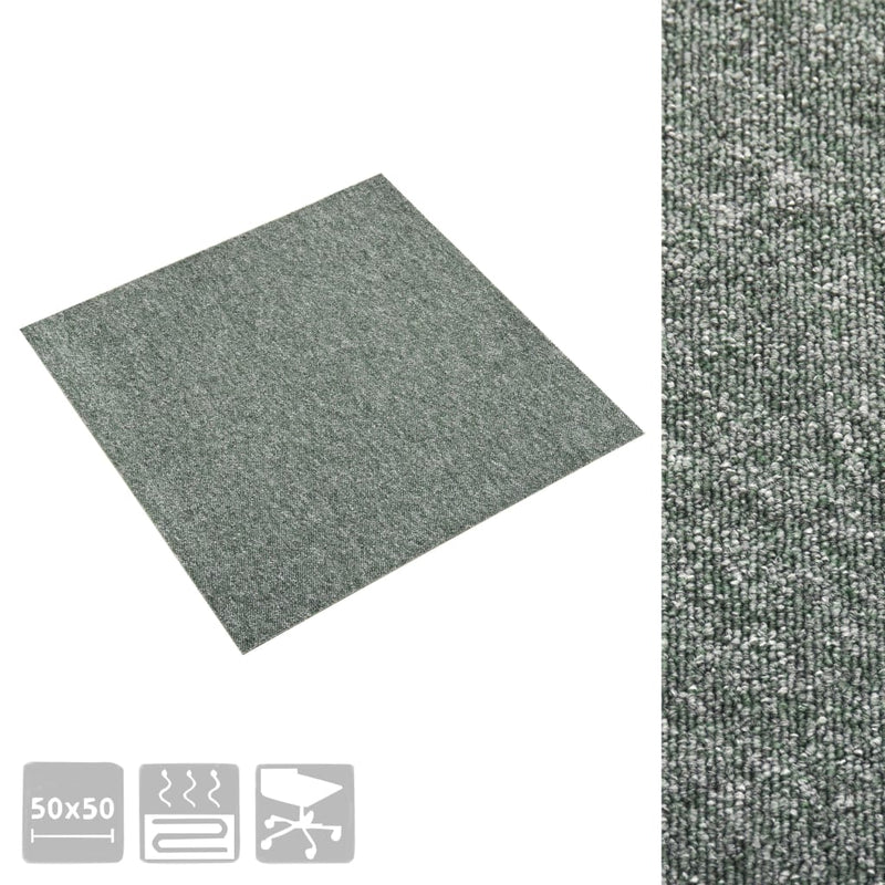 Load image into Gallery viewer, Vidaxl tapijttegels 20 st 5 m² 50x50 cm groen
