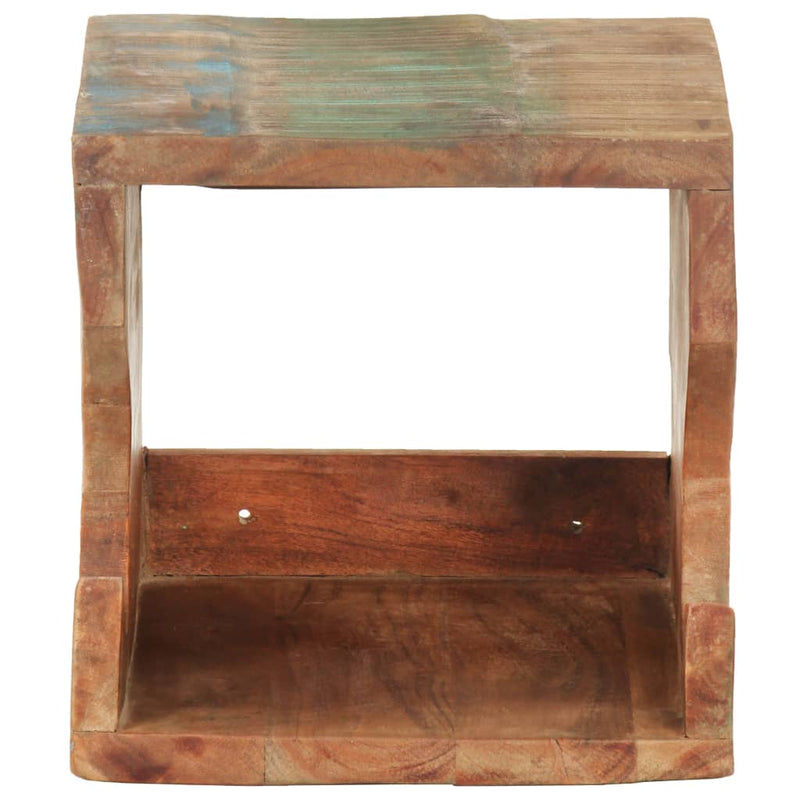 Laden Sie das Bild in Galerie -Viewer, Vidaxl wandfietsenrek 35x25x25 cm massief gerecycled hout

