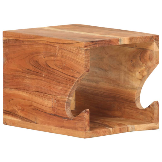 Vidaxl wandfietsenrek 35x25x25 cm massief acaciahout