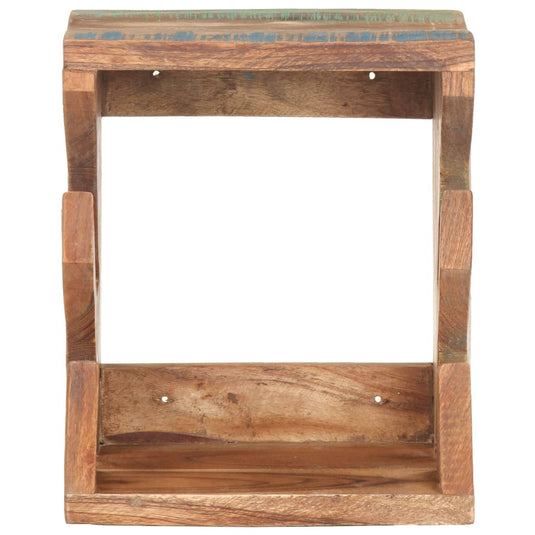 Vidaxl wandskateboardhouder 25x20x30 cm massief gerecycled hout