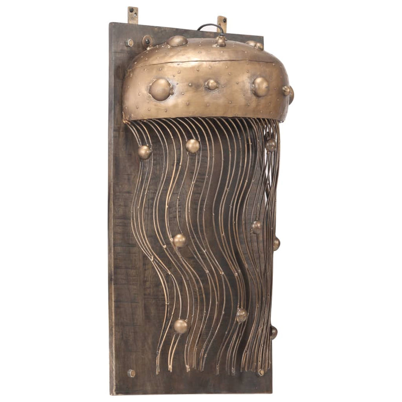 Load image into Gallery viewer, VidaXL Wandlamp met kwalontwerp ijzer en massief mangohout
