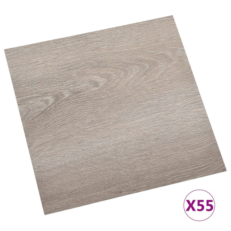 Load image into Gallery viewer, Vidaxl vloerplanken zelfklevend 55 st 5,11 m² pvc taupe
