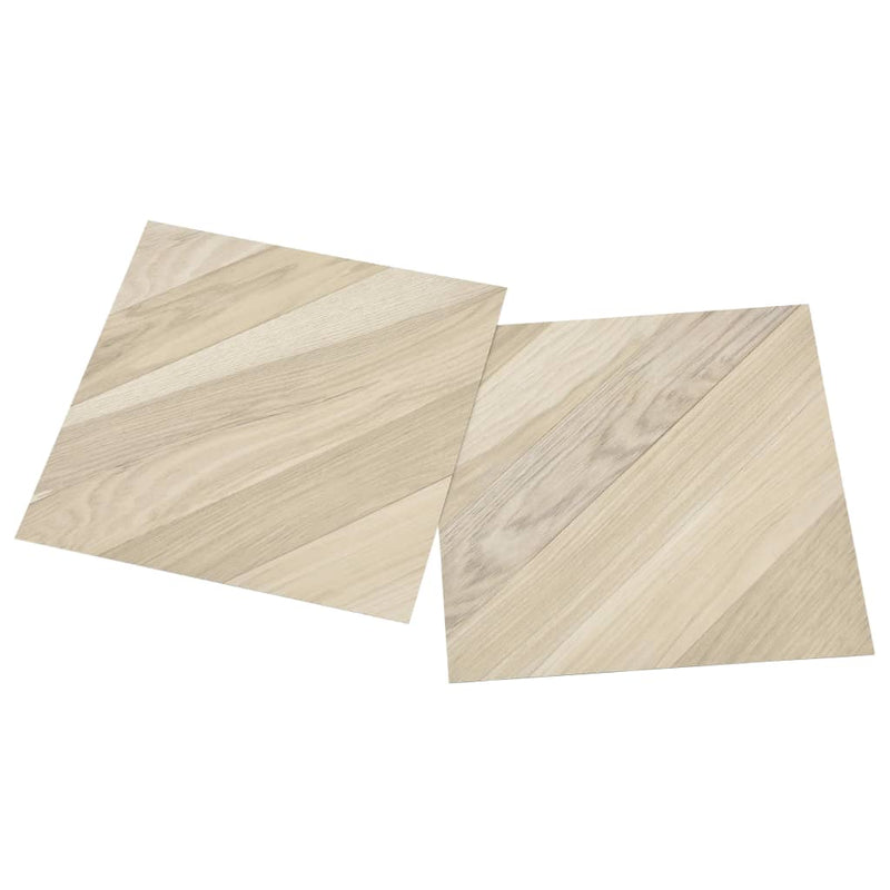 Load image into Gallery viewer, Vidaxl vloerplanken zelfklevend 55 st 5,11 m² pvc gestreept beige
