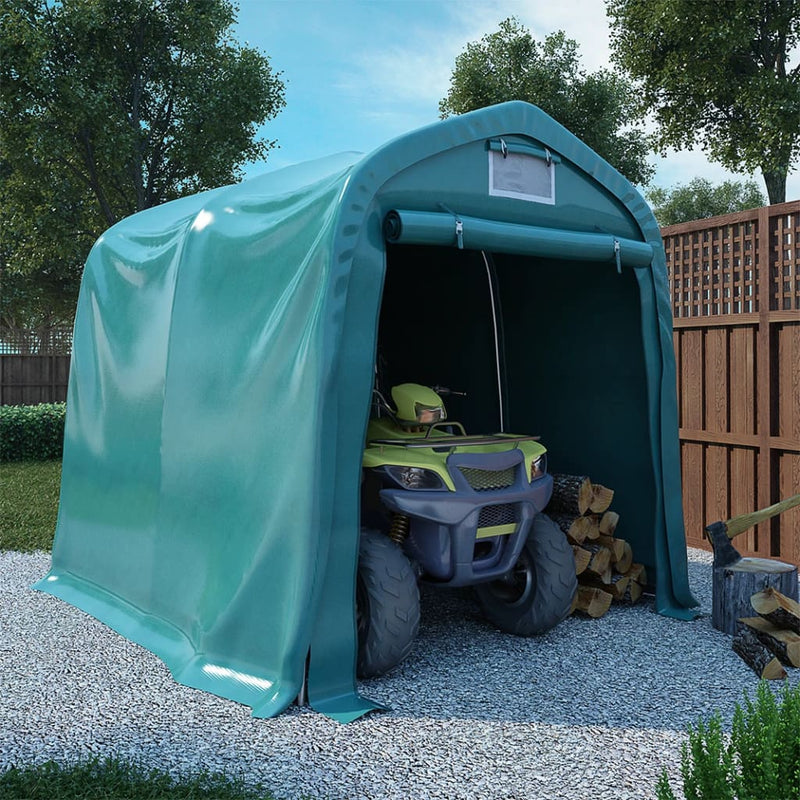 Load image into Gallery viewer, VidaXL Garagetent 2,4x2,4 m PVC groen

