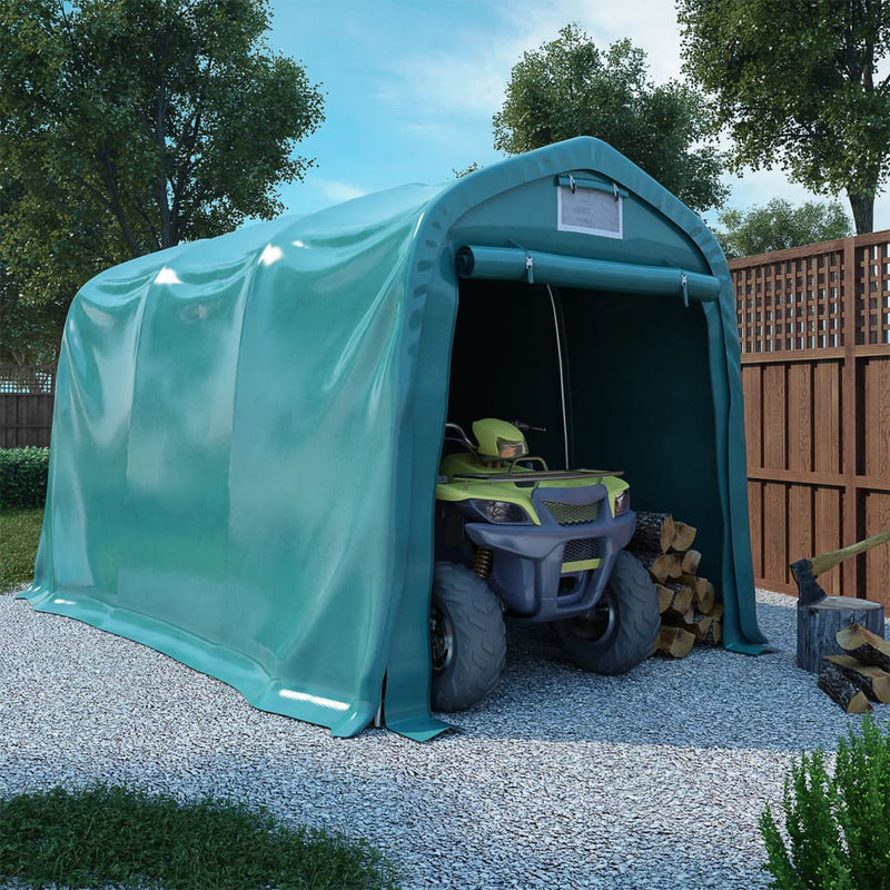 Load image into Gallery viewer, VidaXL Garagetent 2,4x3,6 m PVC groen
