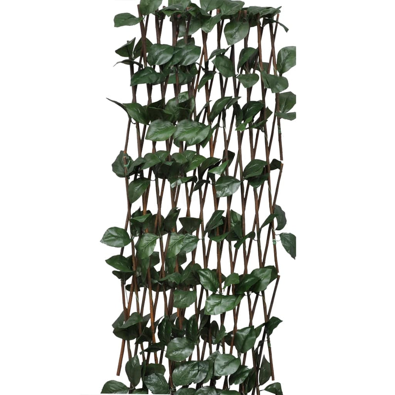 Load image into Gallery viewer, Vidaxl tuinlatwerk 5 st met kunstbladeren 180x30 cm wilg
