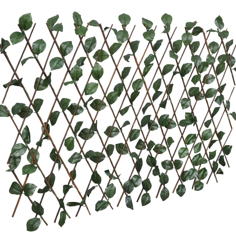 Load image into Gallery viewer, Vidaxl trellissen 5 st met kunstbladeren 180x60 cm wilgenhout
