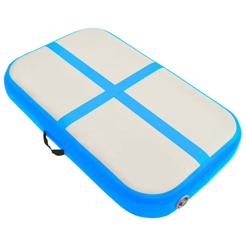 Load image into Gallery viewer, Vidaxl gymnastiekmat met pomp opblaasbaar 60x100x15 cm pvc blauw
