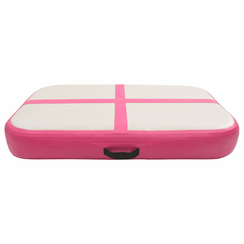 Load image into Gallery viewer, Vidaxl gymnastiekmat met pomp opblaasbaar 60x100x20 cm pvc roze
