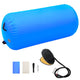 Vidaxl gymnastiekrol met pomp opblaasbaar 120x75 cm pvc blauw