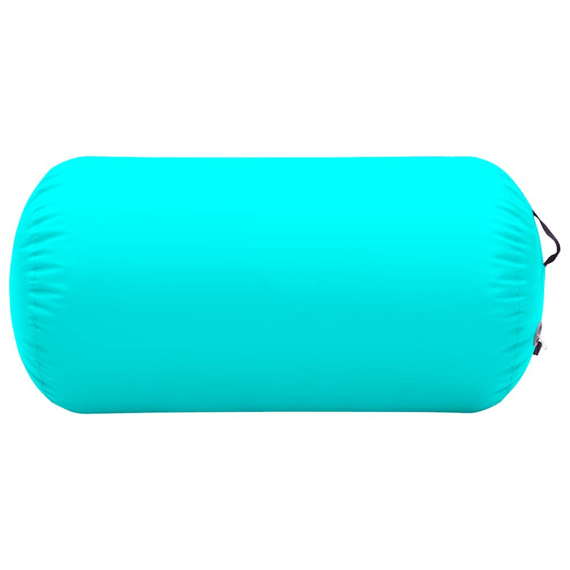 Afbeelding laden in galerijviewer, Vidaxl gymnastiekrol met pomp opblaasbaar 120x90 cm pvc groen

