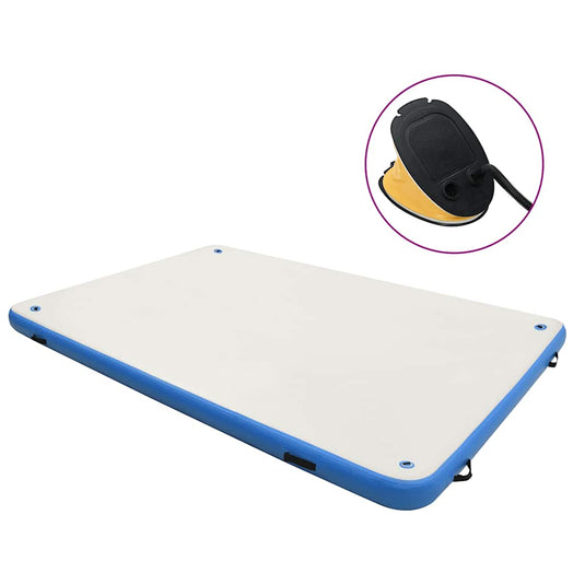 Vidaxl vlot opblaasbaar 200x150x15 cm blauw en wit