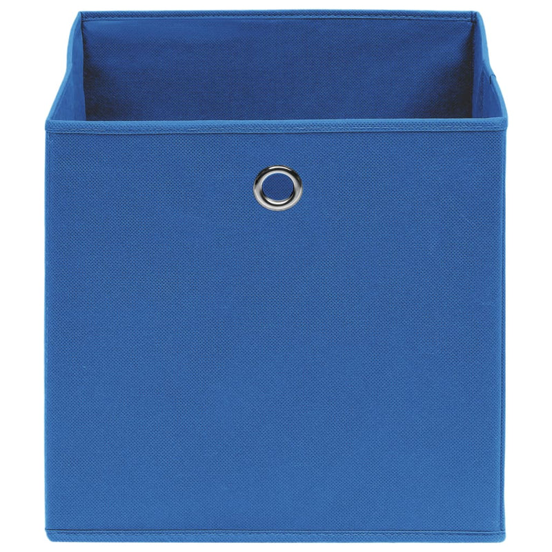 Load image into Gallery viewer, Vidaxl opbergboxen 4 st 28x28x28 cm nonwoven stof blauw
