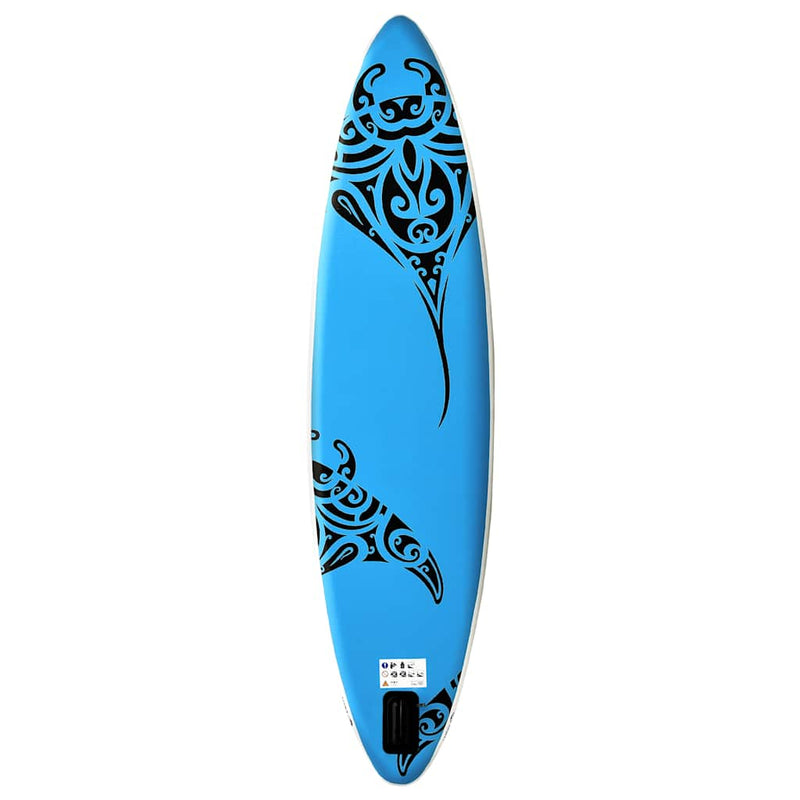 Load image into Gallery viewer, Vidaxl stand up paddleboardset opblaasbaar 366x76x15 cm blauw
