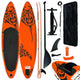 Vidaxl stand up paddleboardset opblaasbaar 305x76x15 cm oranje