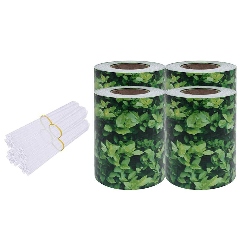 Chargez l'image dans la visionneuse de la galerie, Vidaxl tuinschermen 4 st 35x0,19 m pvc groen

