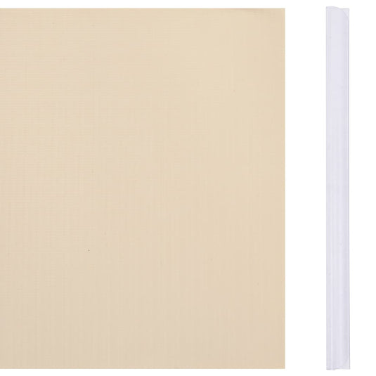 Vidaxl tuinscherm 35x0,19 m pvc crème