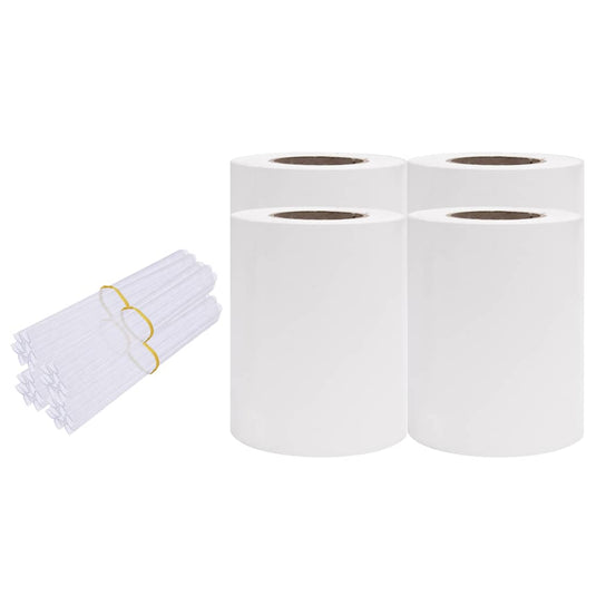 Vidaxl privacystrips 35x0,19 m pvc wit