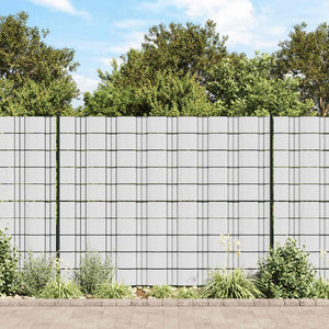 Vidaxl tuinschermen 4 st 35x0,19 m pvc wit