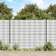 Vidaxl tuinschermen 4 st 35x0,19 m pvc wit