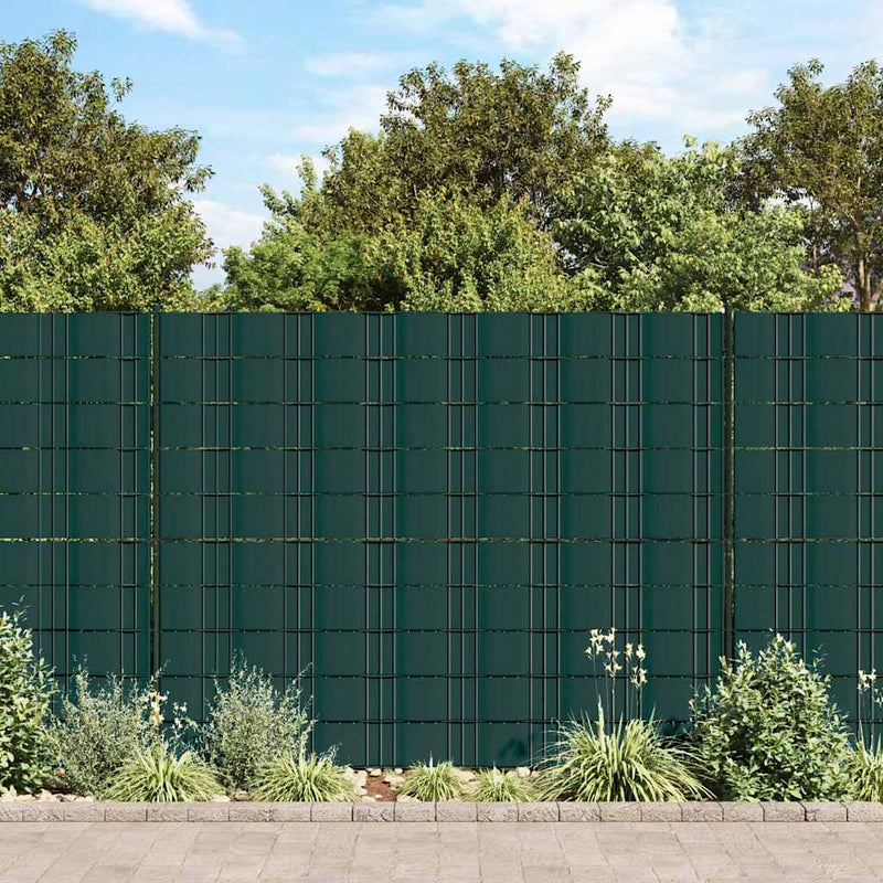 Load image into Gallery viewer, Vidaxl tuinschermen 4 st 35x0,19 m pvc matgroen
